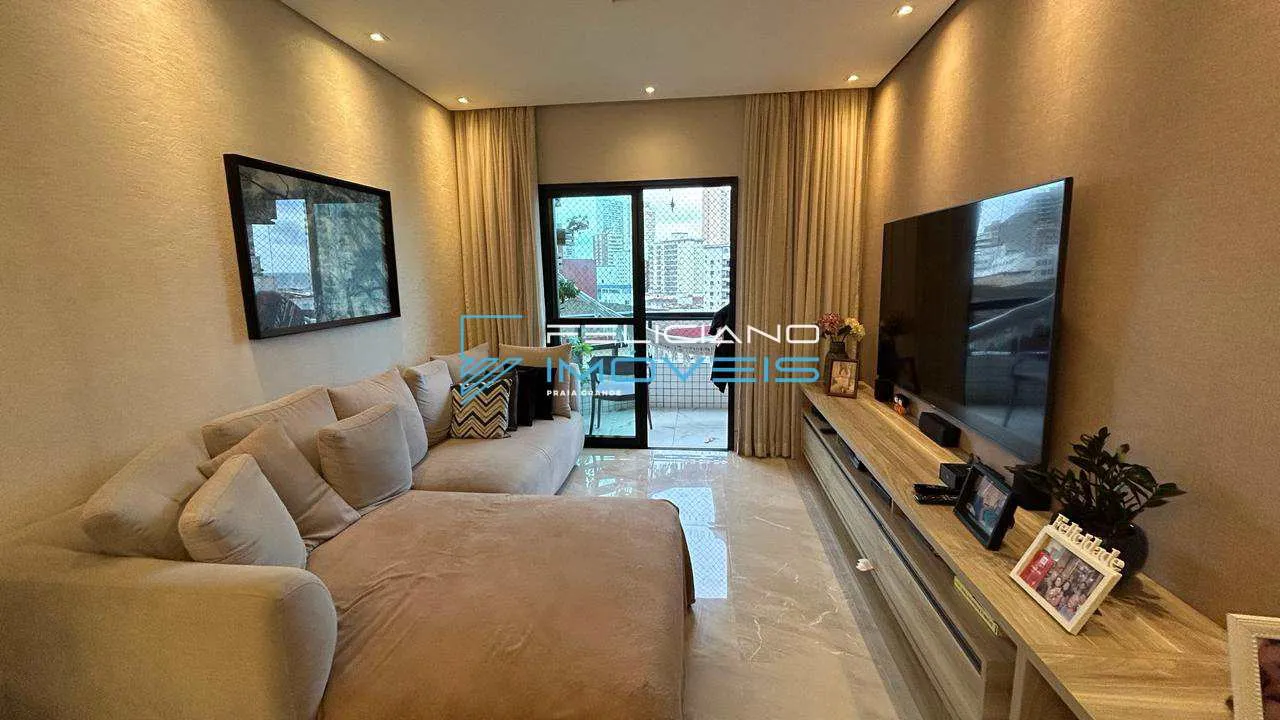 Imagem Apartamento com 2 quartos, Guilhermina, Praia Grande - R$ 699 mil, Cod: 7366