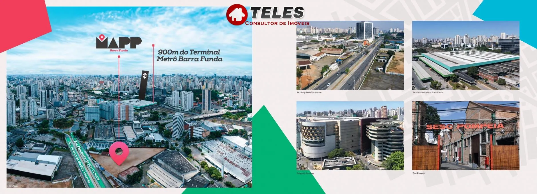 Imagem More na Av.Marques de São Vicente Barra Funda com 1 e 2 dorm