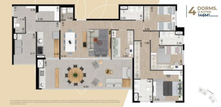 Imagem Apartamento para Venda em São Paulo / SP no bairro Vila Firmiano Pinto