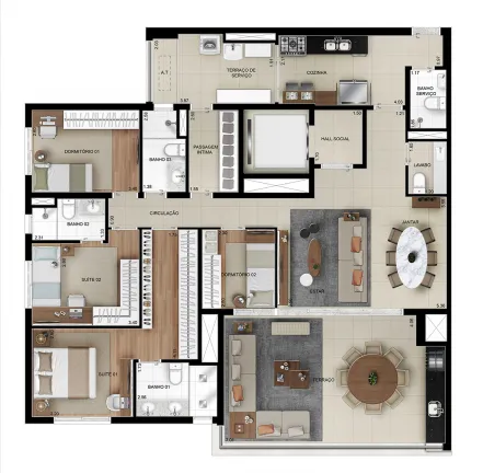 Imagem Apartamento com 4 Quartos à Venda, 159 m² em Mooca - São Paulo