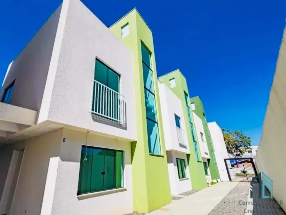 Imagem Sobrado novo a venda 02 quartos c/suíte, terraço Santa Felicidade em Curitiba PR