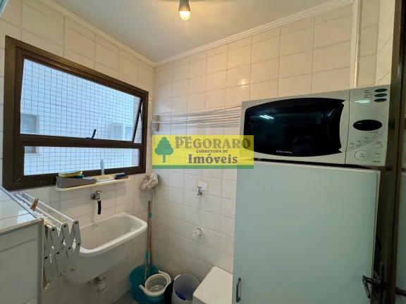 Imagem Apartamento de 2 quartos na Prainha, Caraguatatuba-SP 1 suíte, 2 salas, 2 banheiros, 1 vaga de garagem e vista para o mar
