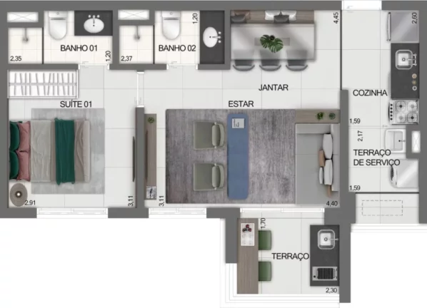 Imagem STUDIO RESIDENCIAL em São Paulo - SP, Ibirapuera