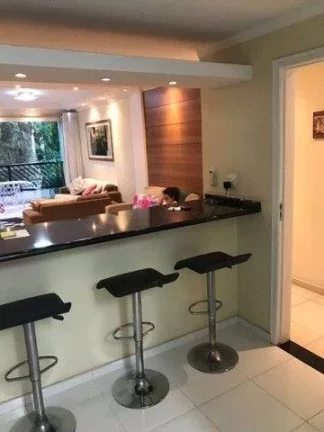 Imagem Apartamento no Centro de São Vicente pertinho da Praia do Gonzaguinha, frente com varanda, 3 dorms (1Suite) e 1 vaga.