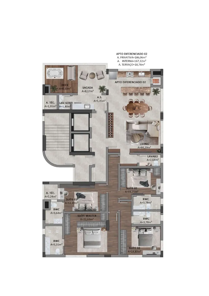 Imagem APARTAMENTO RESIDENCIAL em Balneário Camboriú - SC, Centro