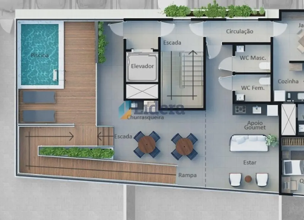 Imagem Apto - 2 Quartos - 1 Suítes - 58,17m² - Bancários, João Pessoa/PB