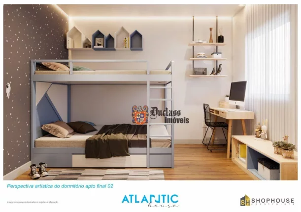 Imagem Apartamento com 2 dormitórios à venda, 53,86 m² a partir de R$ 377.000 - Maracanã - Praia Grande/SP