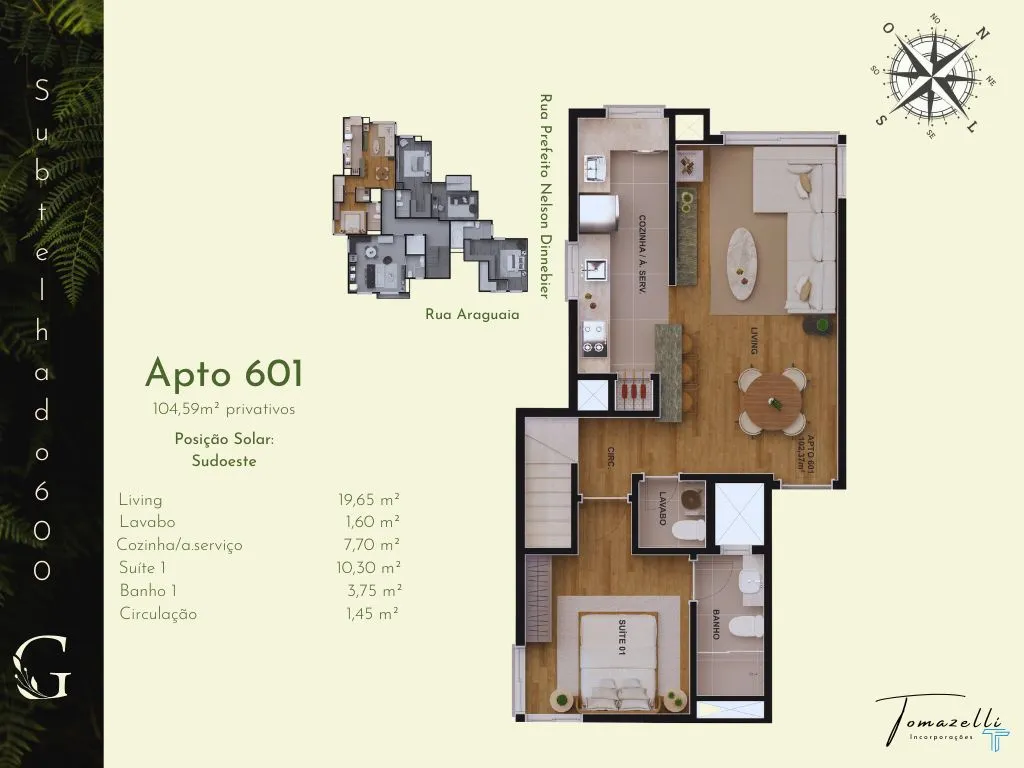 Imagem Apartamento à venda em Gramado, Piratini, com 2 quartos, 71.52m2