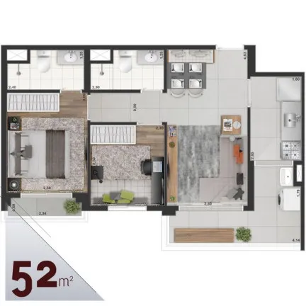 Imagem Apartamento com 3 Quartos à Venda, 66 m² em Indianópolis - São Paulo