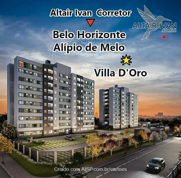 Foto do imóvel Apartamento à venda, no Villa D 'Oro, no Alípio de Melo em Belo Horizonte, Alípio de Melo, com 2 quartos, 42,99m2 em Avenida João Paulo I