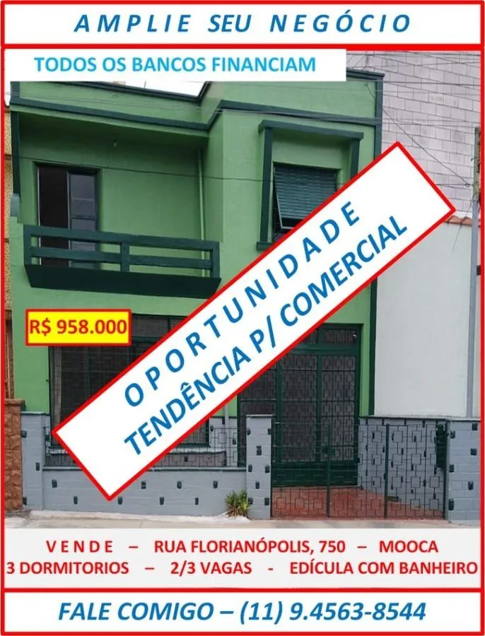 Imagem Sobrado para Venda em São Paulo / SP no bairro Vila Bertioga