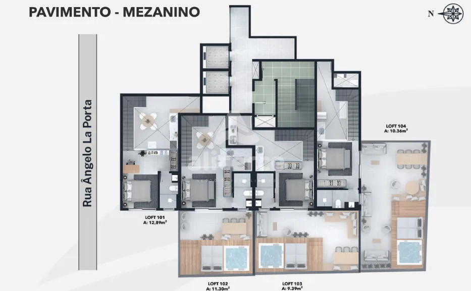 Imagem Loft à venda com 1 quarto 1 suíte, 81,04m² em Centro Florianópolis