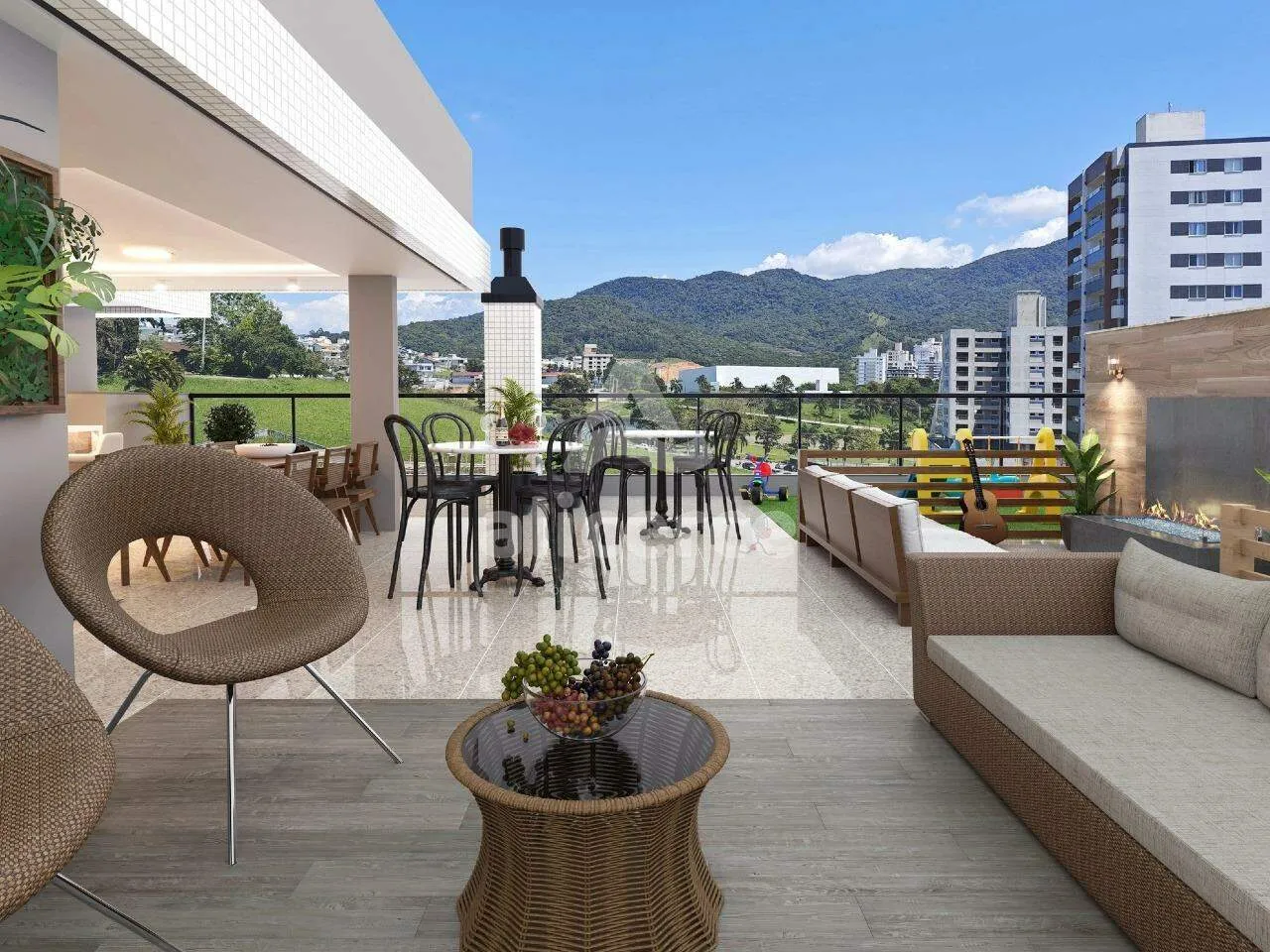 Imagem Apartamento 2 dorm. com suíte, em construção na Pedra Branca - Palhoça - SC