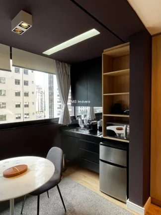 Imagem Apartamento à venda na Vila Olímpia com 1 quarto, 1 banheiro, 1 vaga.