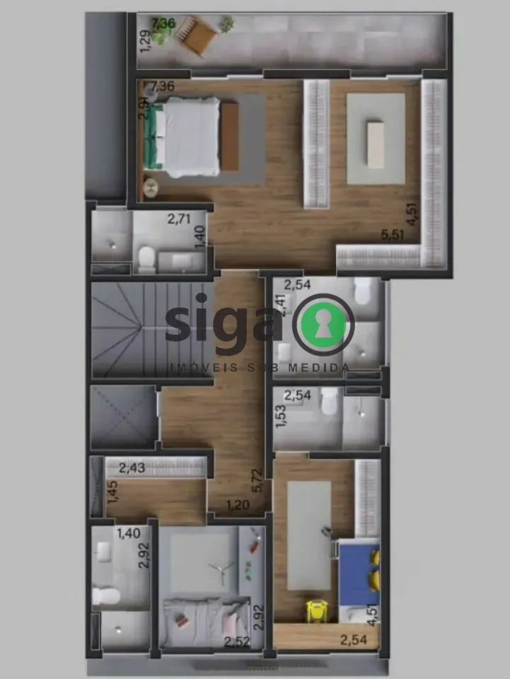 Imagem Casa em Condomínio para venda no Brooklin 04 suítes, São Paulo - SP