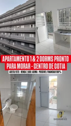 Apartamento à venda em Cotia-SP: 1 e 2 quartos, 32m² a 45m² de área!