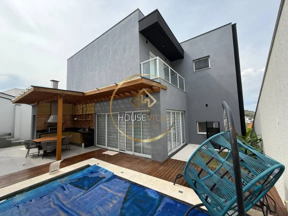Imagem Casa Sobrado, 3 dormitórios ( 3 suítes), piscina, 4 vagas, Alphaville II.