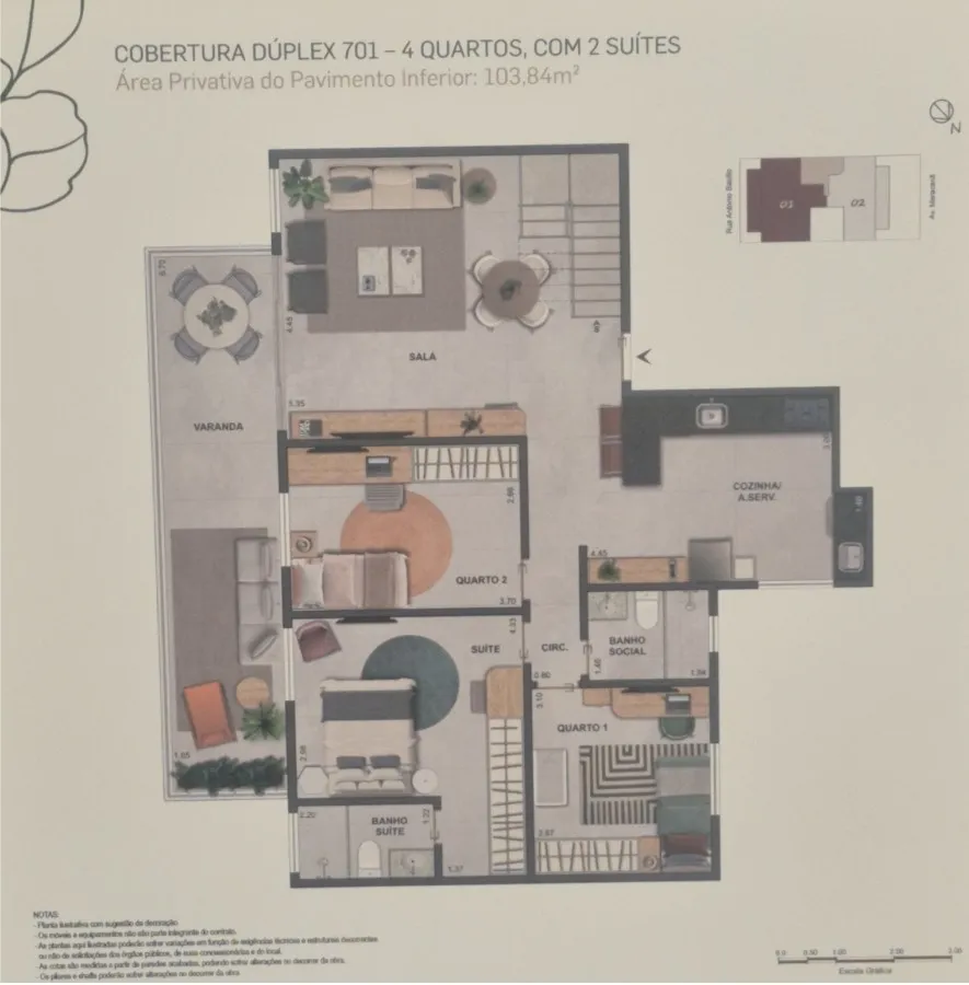 Imagem Apartamento para Venda em Rio de Janeiro, TIJUCA, 2 dormitórios, 1 suíte, 2 banheiros, 1 vaga