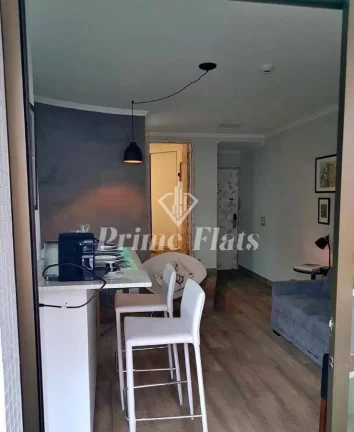 Imagem Flat disponível para venda no Hotel Paulista Wall Street na Bela Vista, com 55m², 1 dormitório e 1 vaga de garagem