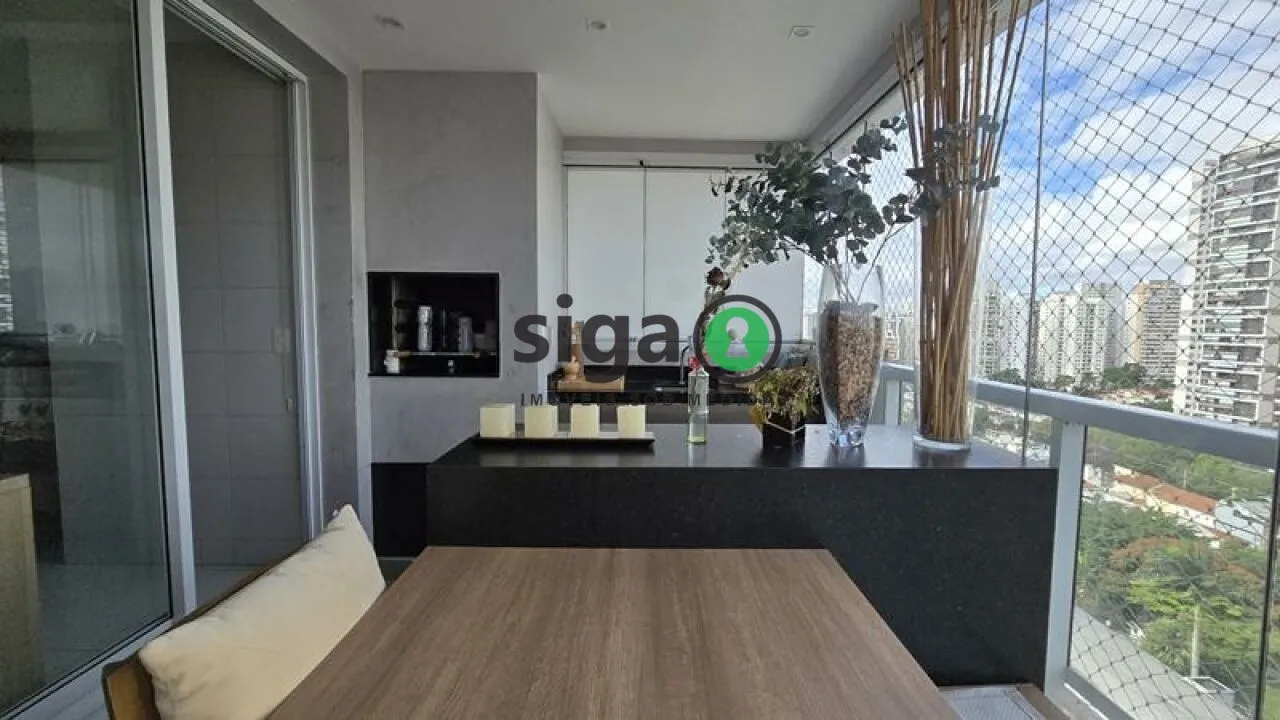 Imagem Apartamento Alto Padrão à Venda no Brooklin - 3 Suítes - 4 Vagas Fixas - Acabamento Premium