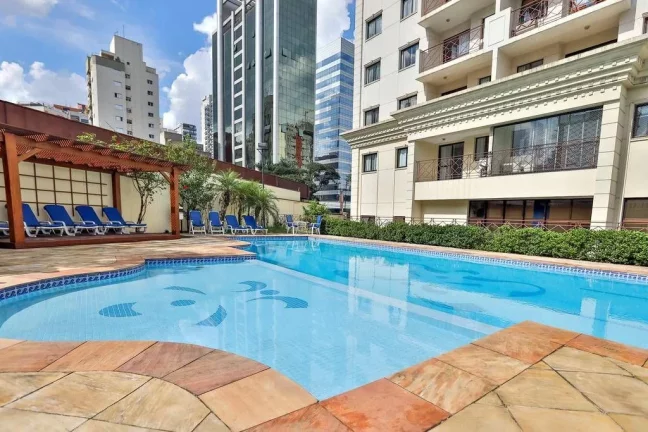 Imagem Flat disponível para locação no Quality Suites Long Stay Vila Olímpia, com 52m², 2 dormitórios e 1 vaga de garagem