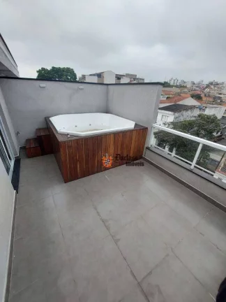 Imagem Cobertura com 3 dormitórios à venda, 124 m² por R$ 799.000 - Vila Scarpelli - Santo André/SP