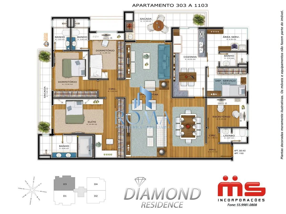 Imagem Apartamento 3 dormitórios à venda Nossa Senhora de Lourdes Santa Maria/RS