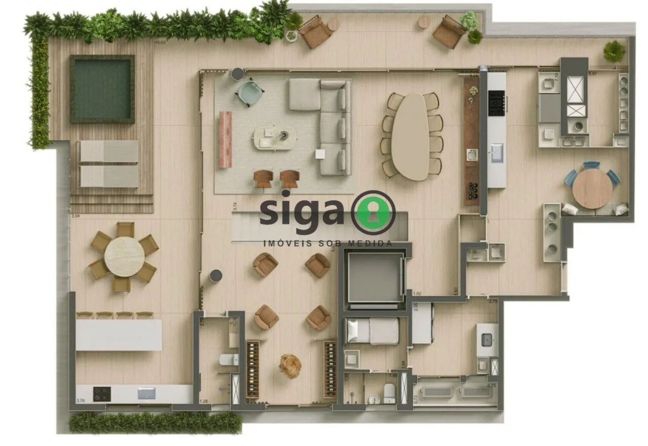 Imagem Cobertura Duplex para venda no Itaim com 04 suítes, São Paulo - SP