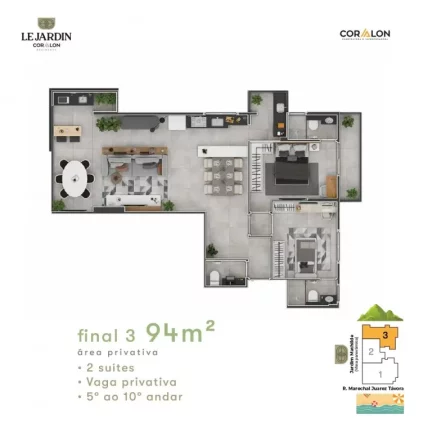 Imagem OPORTUNIDADE IMPERDÍVEL!!! Apartamento 2 dormitórios no Canto do Forte com suíte!