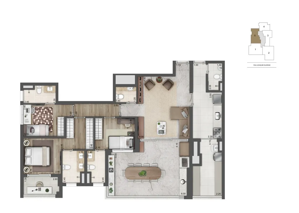 Imagem Chegou a hora de ressignificar tudo que você imaginava sobre um apartamento. Um mundo de imensidão...