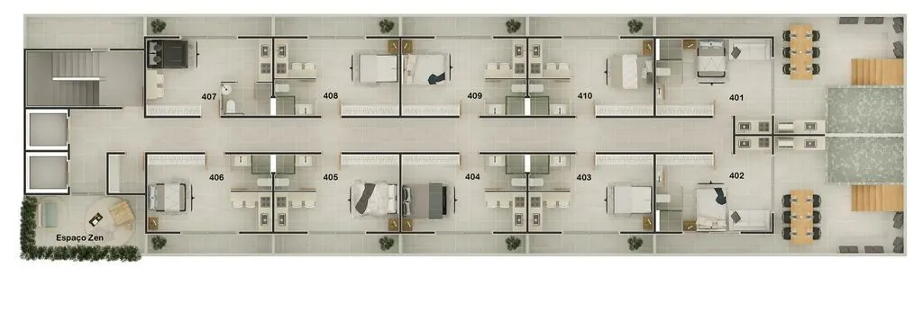 Imagem Flat com 1 dormitório à venda, 18 m² por R$ 449.995,00 - Jardim Oceania - João Pessoa/PB