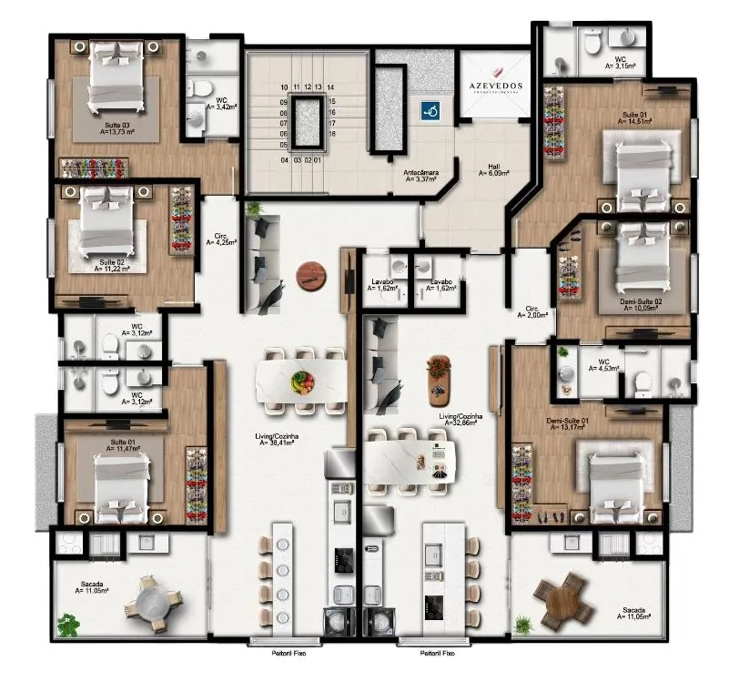 Imagem Apartamento à venda em Itapema, Meia Praia, com 3 quartos, 115.3m2