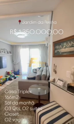 Imagem BELÍSSIMA CASA TRIPLEX DE 03 QUARTOS, SENDO 01 SUÍTE, SOL DA MANHÃ, À VENDA EM JARDIM DA PENHA, VITÓRIA/ES!
