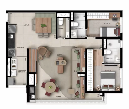Imagem WALK ALTO DO IPIRANGA - DIÁLOGO - Apartamento de 71m², a apenas 70m da estação Alto do Ipiranga!