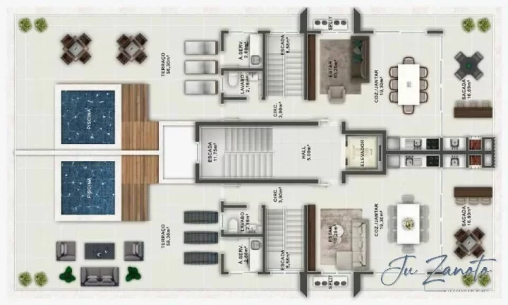 Imagem Cobertura Duplex Frente Mar - Seven Towers Resort