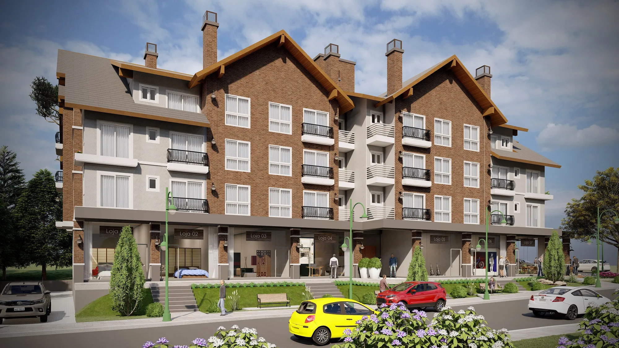 Imagem Apartamento à venda em Gramado, Av. Central, com 2 quartos, 84.69m2