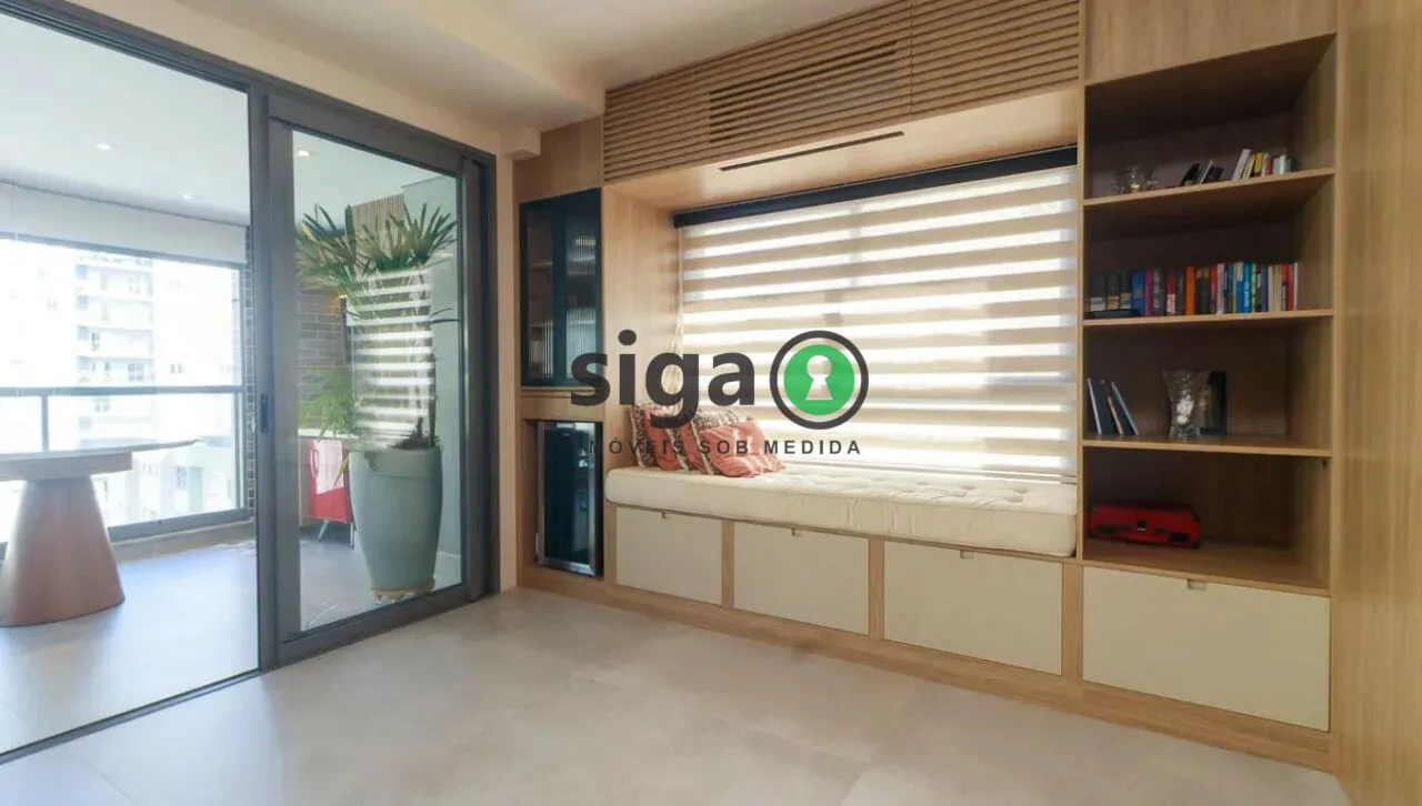 Imagem Apartamento mobiliado com 3 dormitórios e lazer completo no Brooklin.