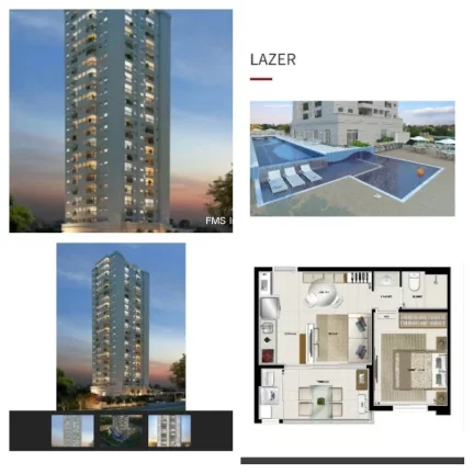 Foto do imóvel Venda de Apartamento na Vila Andrade: 1 Quarto, 2 Salas, 1 Banheiro, 1 Vaga de Garagem, 38m² - São Paulo-SP