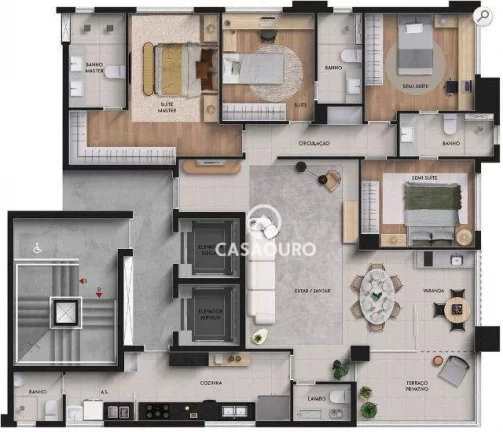 Imagem Apartamento com 4 quartos à venda, 140 m² - Savassi - Belo Horizonte/MG