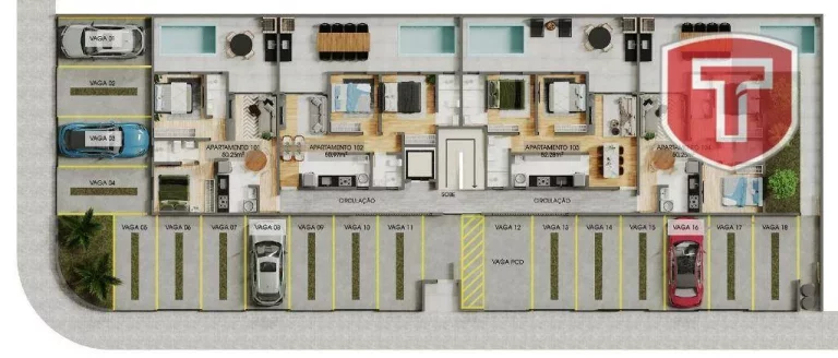Imagem Cobertura com 2 dormitórios à venda, 101 m² por R$ 529.987,00 - Altiplano Cabo Branco - João Pessoa/PB