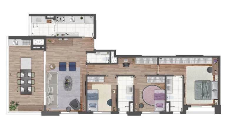 Imagem Apartamento Pronto à Venda Em Perdizes Com 3 Suítes e 2 Vagas - Nunca Habitado