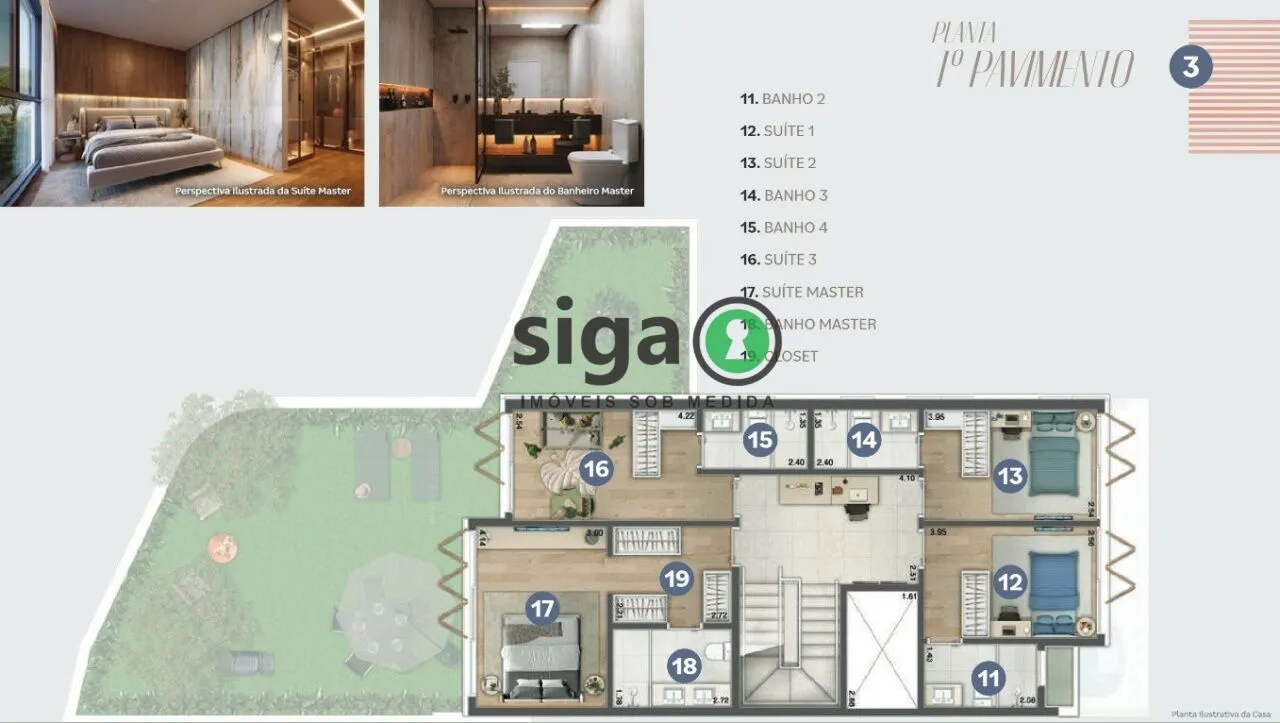 Imagem Casa em condomínio para venda na Cidade Jardim 4 suítes, São Paulo - SP