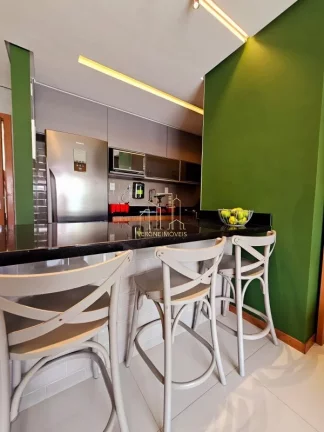 Imagem Lindo apartamento decorado vista mar quarto e sala varanda gourmet a venda em Armação