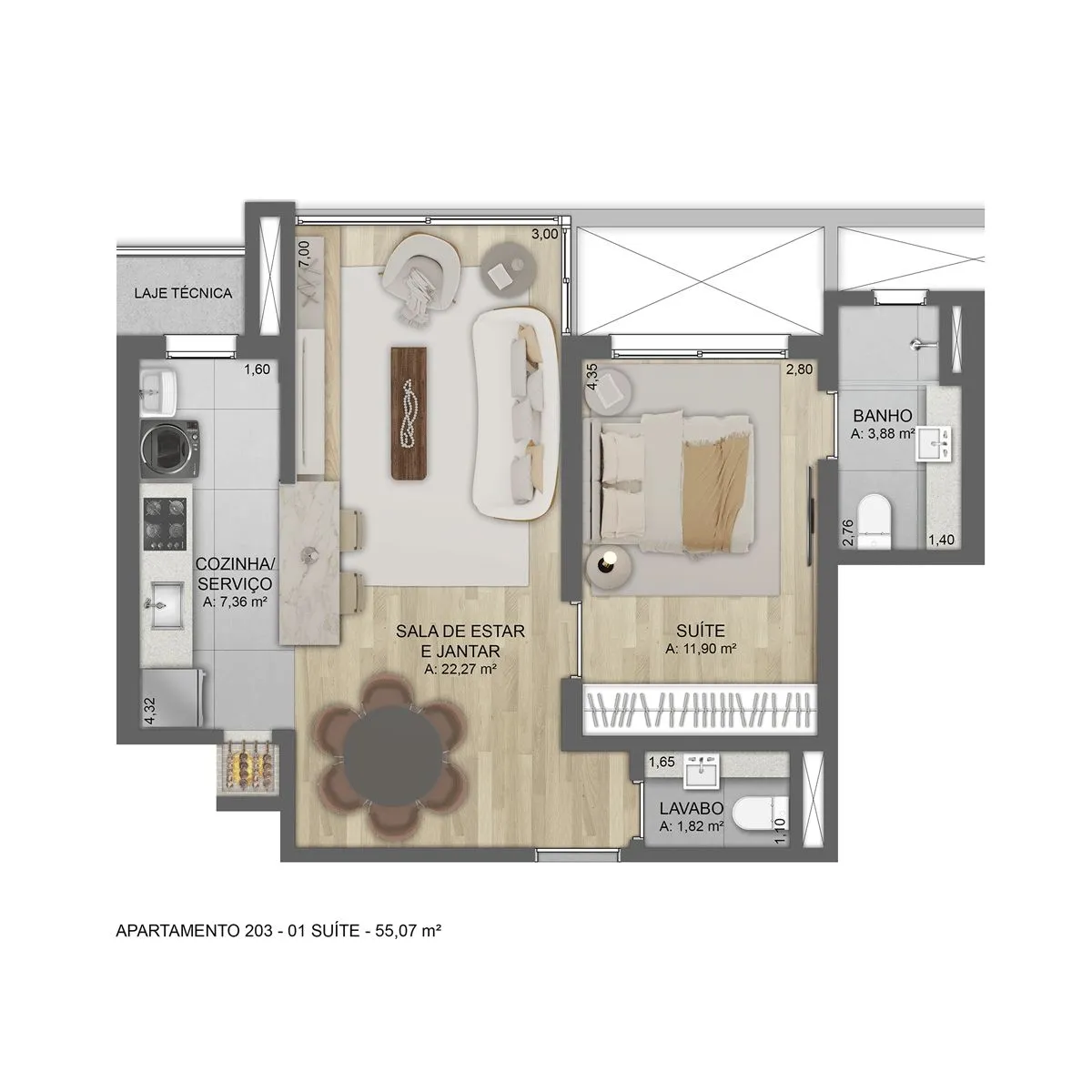 Imagem Duplex à venda em Gramado, Belvedere, com 3 quartos, 117.55m2
