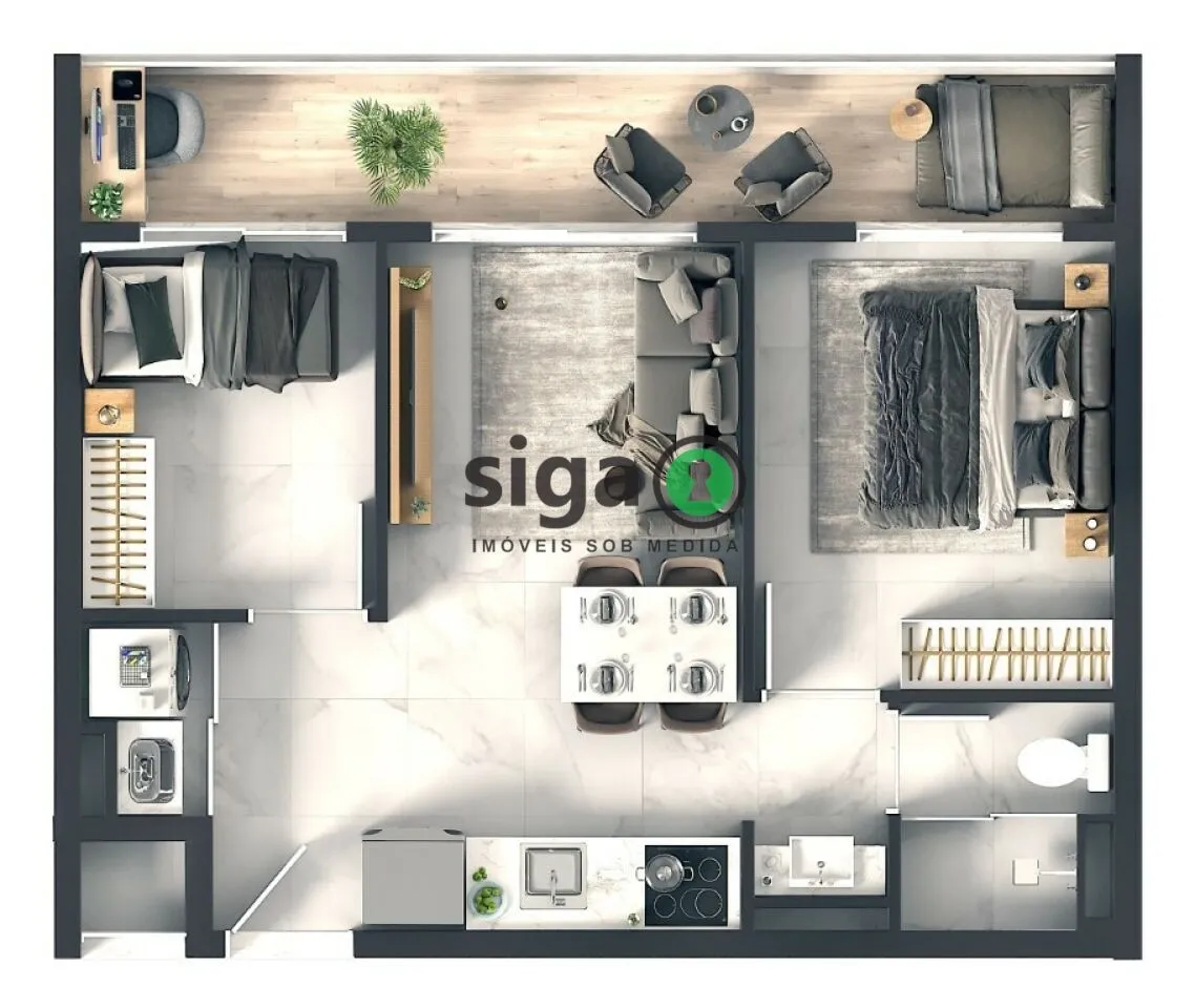 Imagem APARTAMENTO Á VENDA NA VILA SUZANA, 2 QUARTOS E 1 VAGA!