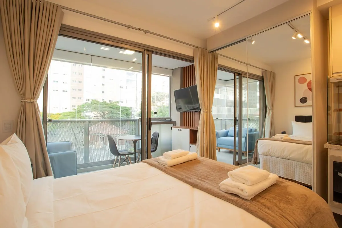 Imagem Apartamento com 1 Quarto para alugar, 25m² - Pinheiros