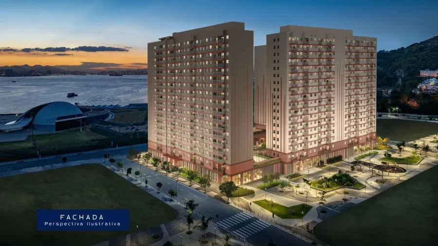 Imagem Apartamento 3 quartos no Orla Central com vista da Baia