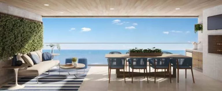 Imagem Apartamento p?(C) na areia à venda Riviera módulo 8 - Edifício Gávea.