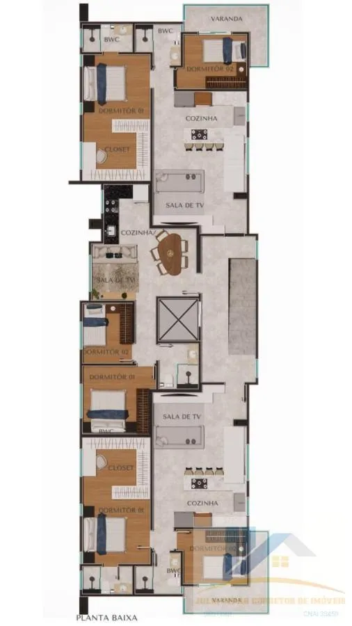 Imagem Apartamento para Venda em São José dos Pinhais, Pedro Moro, 2 dormitórios, 1 banheiro, 1 vaga