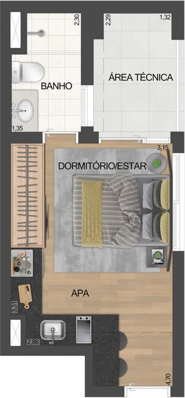 Imagem STUDIO RESIDENCIAL em São Paulo - SP, Vila Clementino